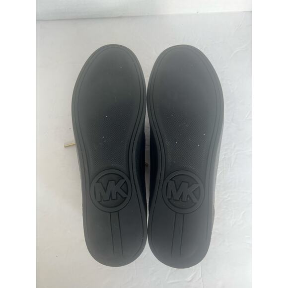 Michael Michael Kors Colby Black Leather Low Top Lace Up Sneakers 10M - Picture 11 of 12